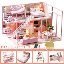 Load image into Gallery viewer, CUTEBEE DIY Dollhouse Wooden doll Houses Miniature Doll House Furniture Kit Casa Music Led Toys for Children Birthday Gift L28