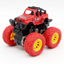 Load image into Gallery viewer, Red Inertia Rotatable Car Toys for Boys Baby Friction Power Four-wheeled Off-road Vehicle Diecast Model Inertial Car Toy