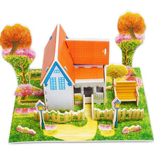Load image into Gallery viewer, Attractive Cartoon Castle Garden Princess Doll House Furniture DIY Dollhouse 3D Puzzle Interesting Educational Toys For Children