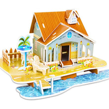Load image into Gallery viewer, Attractive Cartoon Castle Garden Princess Doll House Furniture DIY Dollhouse 3D Puzzle Interesting Educational Toys For Children