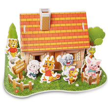 Load image into Gallery viewer, Attractive Cartoon Castle Garden Princess Doll House Furniture DIY Dollhouse 3D Puzzle Interesting Educational Toys For Children