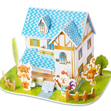 Load image into Gallery viewer, Attractive Cartoon Castle Garden Princess Doll House Furniture DIY Dollhouse 3D Puzzle Interesting Educational Toys For Children