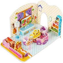Load image into Gallery viewer, Attractive Cartoon Castle Garden Princess Doll House Furniture DIY Dollhouse 3D Puzzle Interesting Educational Toys For Children