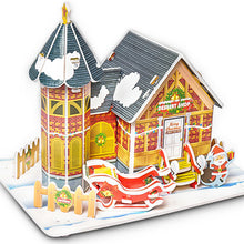 Load image into Gallery viewer, Attractive Cartoon Castle Garden Princess Doll House Furniture DIY Dollhouse 3D Puzzle Interesting Educational Toys For Children