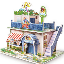 Load image into Gallery viewer, Attractive Cartoon Castle Garden Princess Doll House Furniture DIY Dollhouse 3D Puzzle Interesting Educational Toys For Children