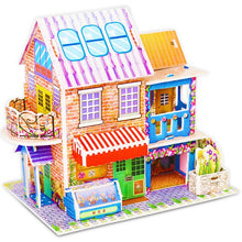 Load image into Gallery viewer, Attractive Cartoon Castle Garden Princess Doll House Furniture DIY Dollhouse 3D Puzzle Interesting Educational Toys For Children