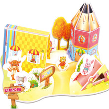 Load image into Gallery viewer, Attractive Cartoon Castle Garden Princess Doll House Furniture DIY Dollhouse 3D Puzzle Interesting Educational Toys For Children