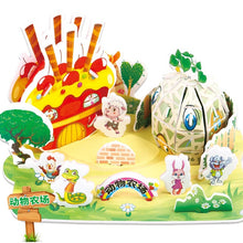 Load image into Gallery viewer, Attractive Cartoon Castle Garden Princess Doll House Furniture DIY Dollhouse 3D Puzzle Interesting Educational Toys For Children