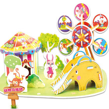 Load image into Gallery viewer, Attractive Cartoon Castle Garden Princess Doll House Furniture DIY Dollhouse 3D Puzzle Interesting Educational Toys For Children