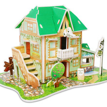 Load image into Gallery viewer, Attractive Cartoon Castle Garden Princess Doll House Furniture DIY Dollhouse 3D Puzzle Interesting Educational Toys For Children