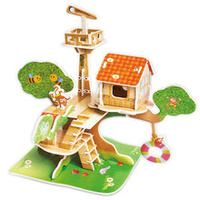Load image into Gallery viewer, Attractive Cartoon Castle Garden Princess Doll House Furniture DIY Dollhouse 3D Puzzle Interesting Educational Toys For Children