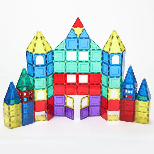 120Pcs Kids Magnetic Designer Construction Set Plastic  Model Toys, Magnetic Blocks Building Educational Toy For Children Gift