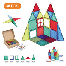 Load image into Gallery viewer, 120Pcs Kids Magnetic Designer Construction Set Plastic  Model Toys, Magnetic Blocks Building Educational Toy For Children Gift