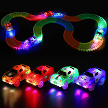 Load image into Gallery viewer, 5.4cm Magic Electronics LED Car Toys With Flashing Lights Educational Toys Electronics Glow Car Lights Glowing Racing Toy