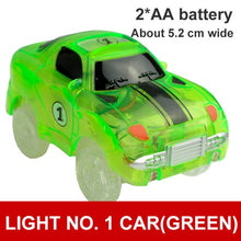 Load image into Gallery viewer, 5.4cm Magic Electronics LED Car Toys With Flashing Lights Educational Toys Electronics Glow Car Lights Glowing Racing Toy