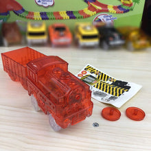 Load image into Gallery viewer, 5.4cm Magic Electronics LED Car Toys With Flashing Lights Educational Toys Electronics Glow Car Lights Glowing Racing Toy