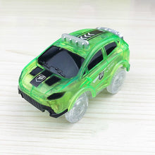 Load image into Gallery viewer, 5.4cm Magic Electronics LED Car Toys With Flashing Lights Educational Toys Electronics Glow Car Lights Glowing Racing Toy