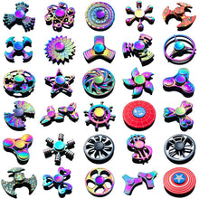 Load image into Gallery viewer, Rainbow Heptagonal Hand Spinner fidget Zinc Alloy Metal fidget spinner metal bearing edc finger Spinner Hand relieves stress