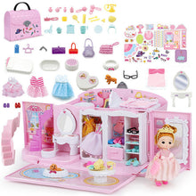 Load image into Gallery viewer, Doll House hand bag accessories cute Furniture Miniature Dollhouse Birthday Gift home Model toy house doll Toys for Children