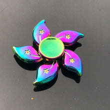 Load image into Gallery viewer, Rainbow Heptagonal Hand Spinner fidget Zinc Alloy Metal fidget spinner metal bearing edc finger Spinner Hand relieves stress