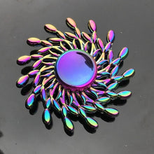 Load image into Gallery viewer, Rainbow Heptagonal Hand Spinner fidget Zinc Alloy Metal fidget spinner metal bearing edc finger Spinner Hand relieves stress