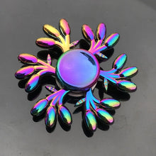 Load image into Gallery viewer, Rainbow Heptagonal Hand Spinner fidget Zinc Alloy Metal fidget spinner metal bearing edc finger Spinner Hand relieves stress