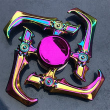 Load image into Gallery viewer, Rainbow Heptagonal Hand Spinner fidget Zinc Alloy Metal fidget spinner metal bearing edc finger Spinner Hand relieves stress