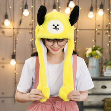 Load image into Gallery viewer, Kocozo Rabbit Hat with Moving Ears Cute Cartoon Toy Hat Airbag Kawaii Funny Toy Cap Kids Plush Toy Birthday Gift  Hat for Girls