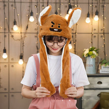 Load image into Gallery viewer, Kocozo Rabbit Hat with Moving Ears Cute Cartoon Toy Hat Airbag Kawaii Funny Toy Cap Kids Plush Toy Birthday Gift  Hat for Girls