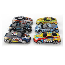 Load image into Gallery viewer, 6Pcs Set Toy Racing Car Alloy Iron Shell Taxi Model Inertia Sliding Rail Car Mini Small Gift Toys for Children Boys