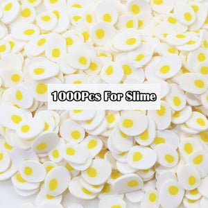 1000pcs Avocado Fruit Slices Contain Addit for Slime Fruit Filler Charms all For Nail Art Slime Supplies Access Decor Toy