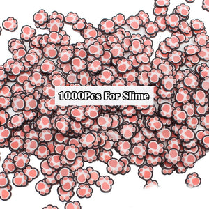 1000pcs Avocado Fruit Slices Contain Addit for Slime Fruit Filler Charms all For Nail Art Slime Supplies Access Decor Toy