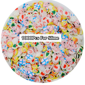 1000pcs Avocado Fruit Slices Contain Addit for Slime Fruit Filler Charms all For Nail Art Slime Supplies Access Decor Toy