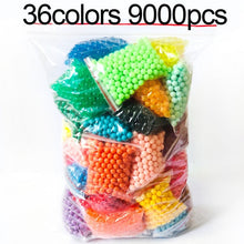 Load image into Gallery viewer, DOLLRYGA 36 colors 9000pcs/bag Pegboard Sticky Water Beads Fuse Jigsaw aqua Puzzle Beadbond Educational Toys DIY Magic Bead lote