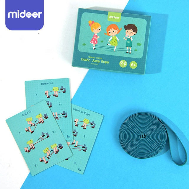 Classic Kids Outdoor Jump Game Elastic Rubber Jump Rope Toys For Children Outside Party Sport Family Cooperation Educational Toy