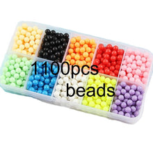 Load image into Gallery viewer, Fuse Beads Magic Water Creative Beads DIY set Pegboard Kit Craft Girls Gift kids toys for Children 8 10 years Pen Tweezer Tool