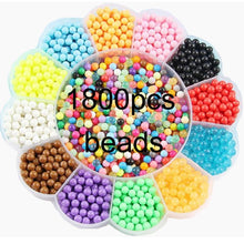 Load image into Gallery viewer, Fuse Beads Magic Water Creative Beads DIY set Pegboard Kit Craft Girls Gift kids toys for Children 8 10 years Pen Tweezer Tool
