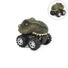 Load image into Gallery viewer, 6 Styles Dinosaur Tyrannosaurus Tatankacephalus Dilophosaurus Triceratops Pterosauria Spinosaurus Model Mini Toys Back Car