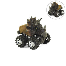 Load image into Gallery viewer, 6 Styles Dinosaur Tyrannosaurus Tatankacephalus Dilophosaurus Triceratops Pterosauria Spinosaurus Model Mini Toys Back Car