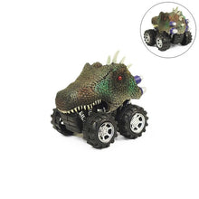 Load image into Gallery viewer, 6 Styles Dinosaur Tyrannosaurus Tatankacephalus Dilophosaurus Triceratops Pterosauria Spinosaurus Model Mini Toys Back Car
