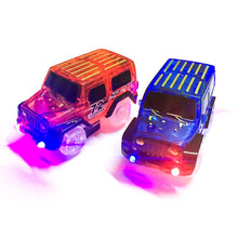 Load image into Gallery viewer, LED Cars Magic Track Electronics Car Educational Toys with Flashing Lights Funny DIY Toy Cars Gifts Kids Children