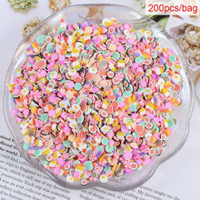 Load image into Gallery viewer, 200pcs/bag Soft Pottery Addition Soft Fimo Fruit Slices For Slime Fluffy Lizun DIY Mobile Supplies Slime Accessories Children