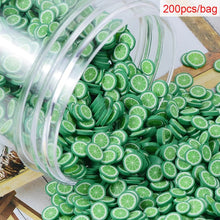 Load image into Gallery viewer, 200pcs/bag Soft Pottery Addition Soft Fimo Fruit Slices For Slime Fluffy Lizun DIY Mobile Supplies Slime Accessories Children