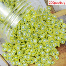 Load image into Gallery viewer, 200pcs/bag Soft Pottery Addition Soft Fimo Fruit Slices For Slime Fluffy Lizun DIY Mobile Supplies Slime Accessories Children