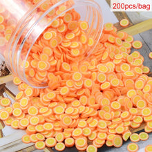 Load image into Gallery viewer, 200pcs/bag Soft Pottery Addition Soft Fimo Fruit Slices For Slime Fluffy Lizun DIY Mobile Supplies Slime Accessories Children