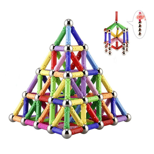 Mini Diy Magnetic Balls Magnet Building Blocks Set Bars Metal Ball Toys for Children Educational Kids Gift Constructor Designer