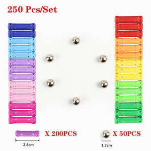 Mini Diy Magnetic Balls Magnet Building Blocks Set Bars Metal Ball Toys for Children Educational Kids Gift Constructor Designer