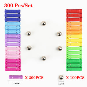 Mini Diy Magnetic Balls Magnet Building Blocks Set Bars Metal Ball Toys for Children Educational Kids Gift Constructor Designer