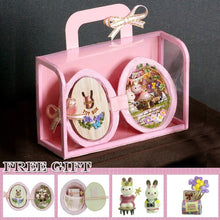 Load image into Gallery viewer, DIY Wooden House Miniaturas with Furniture DIY Miniature House Casa Doll house Toys for Children Birthday Gifts Box Theatre M33