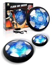 Load image into Gallery viewer, Suspended Football Toys Air Cushion Floating Foam Football Indoor Electric with LED Light Flashing Soccer Kids Gliding Toy